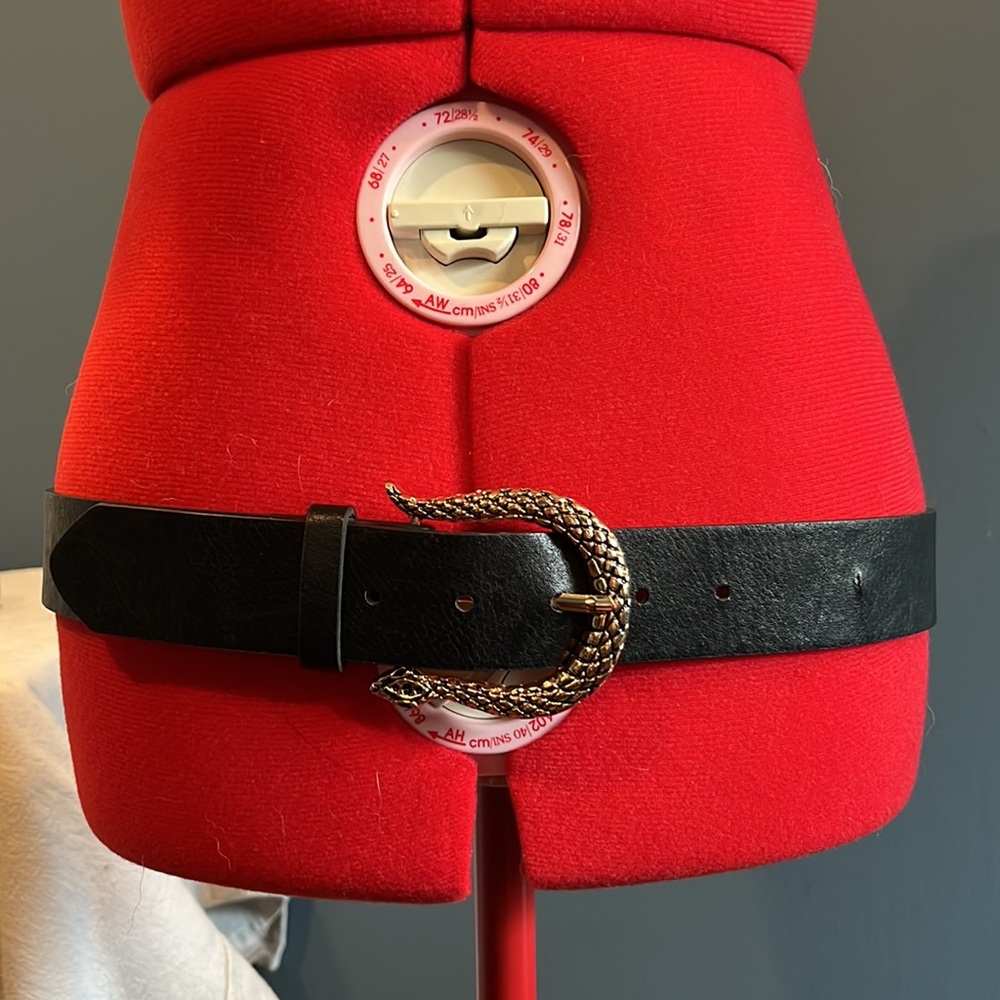 Target Black Faux Leather Belt